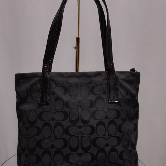 Coach signature python stripe tote - Picture 2 of 4